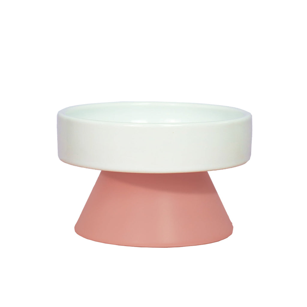 Raised Wide-Mouth Ceramic Cat Bowl - product view 4