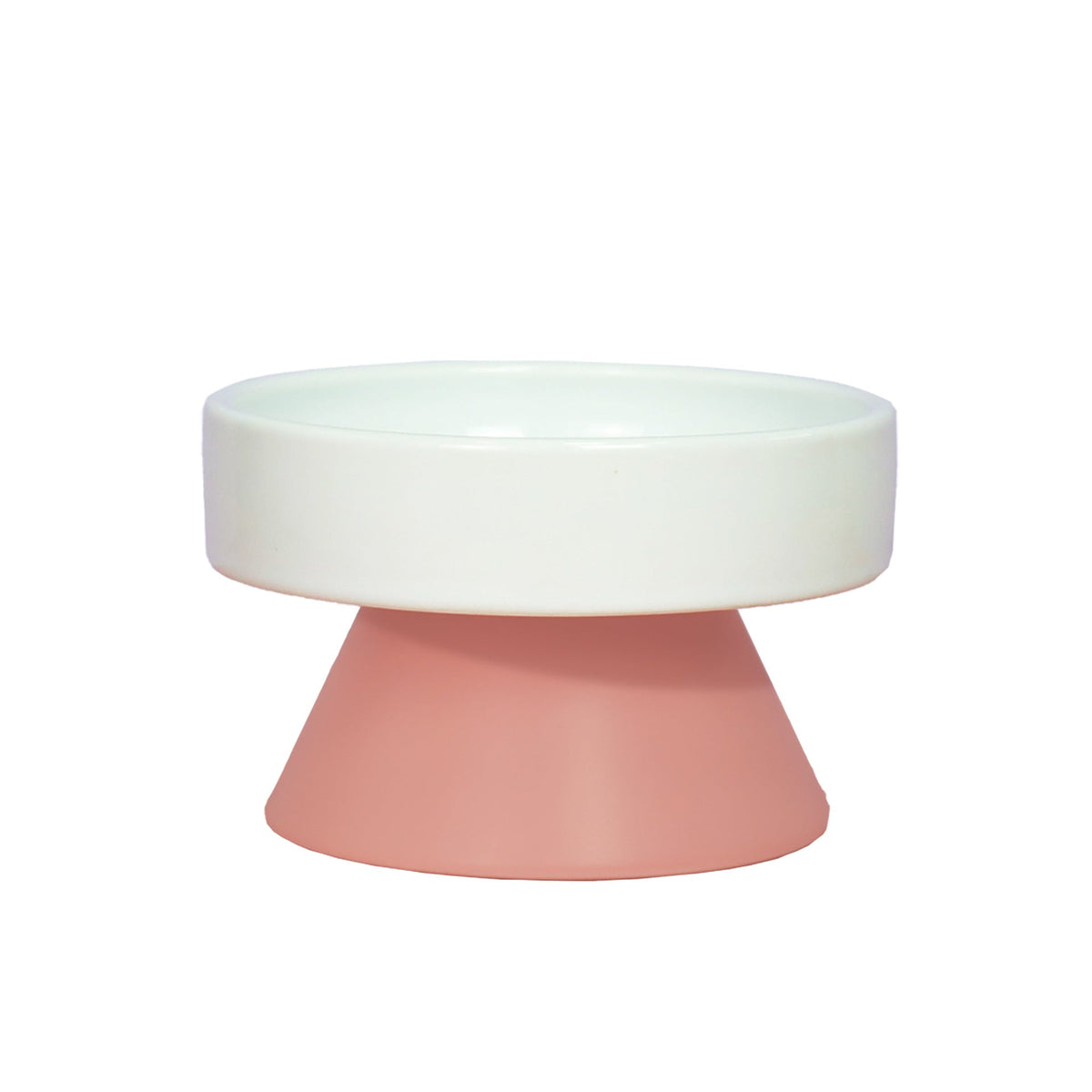 Raised Wide-Mouth Ceramic Cat Bowl - product view 4