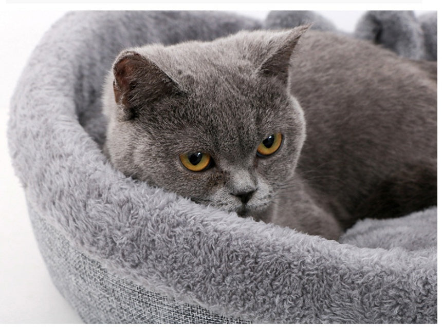 Heart-Shaped Plush Pet Bed - product view 6
