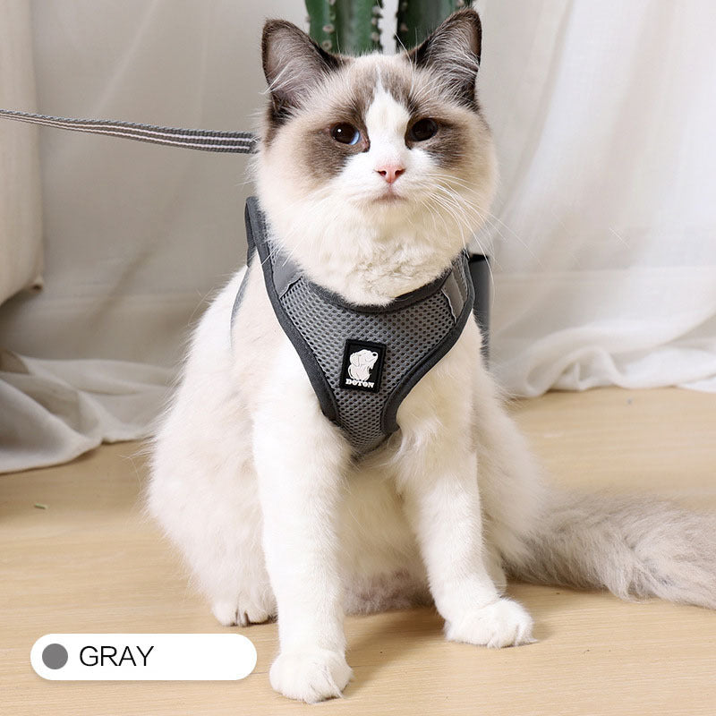 Breathable Mesh Cat Harness & Leash Set – product image 10