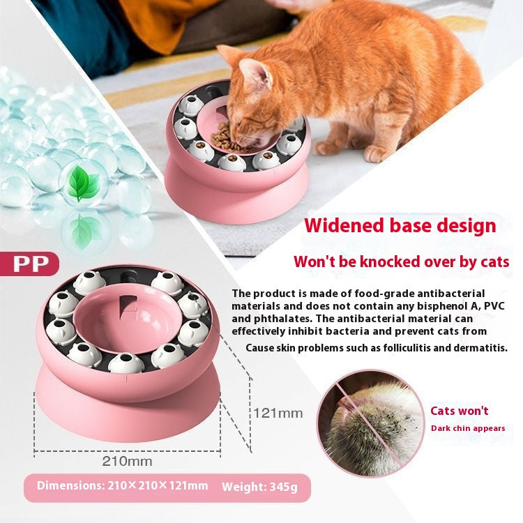Rotating Cat Puzzle Feeder