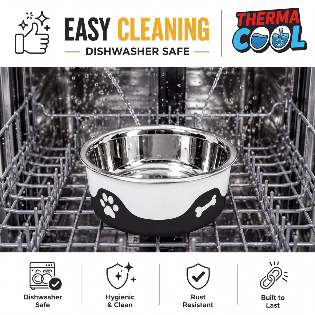 ThermaCool Insulated Dog Bowl - Espresso - product view 5