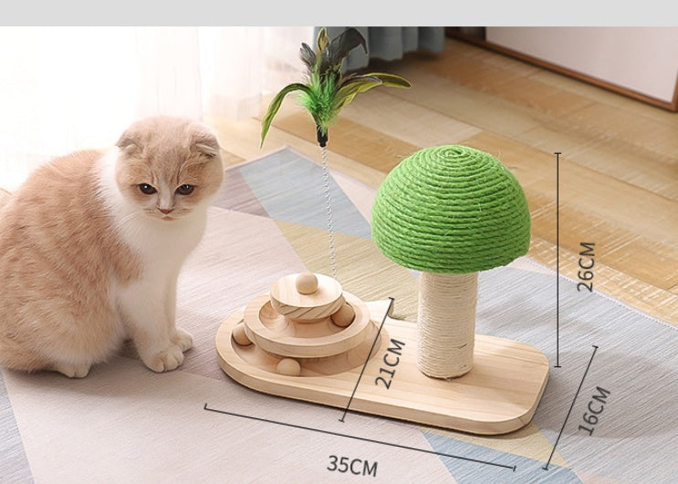 Wooden Interactive Cat Ball Track Toy – product image 4