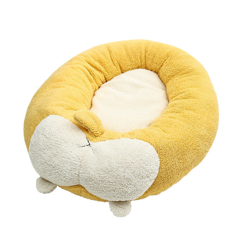 Corgi-Shaped Plush Pet Bed – product image 7
