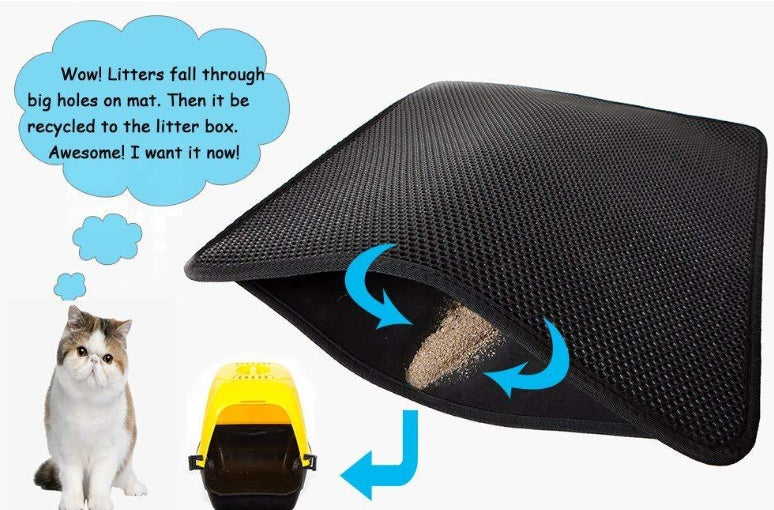 Double-Layer Waterproof Cat Litter Mat - product view 5
