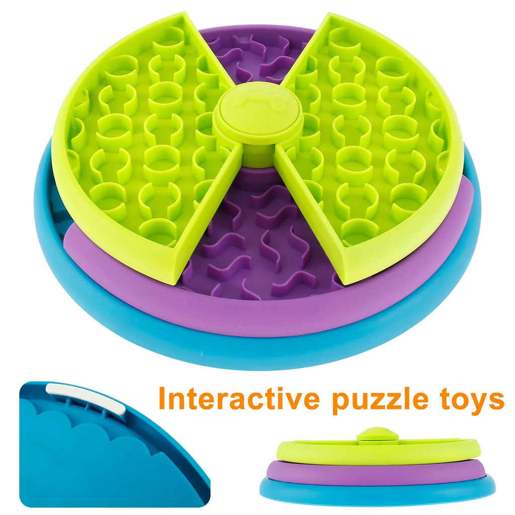 3-Layer Rotating Pet Puzzle Feeder