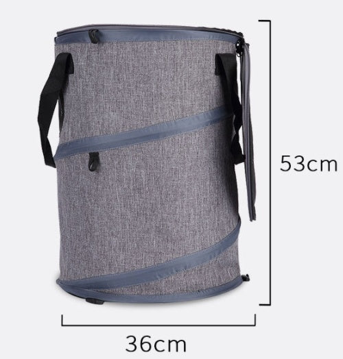 Foldable Pet Travel Carrier – Grey – product image 3
