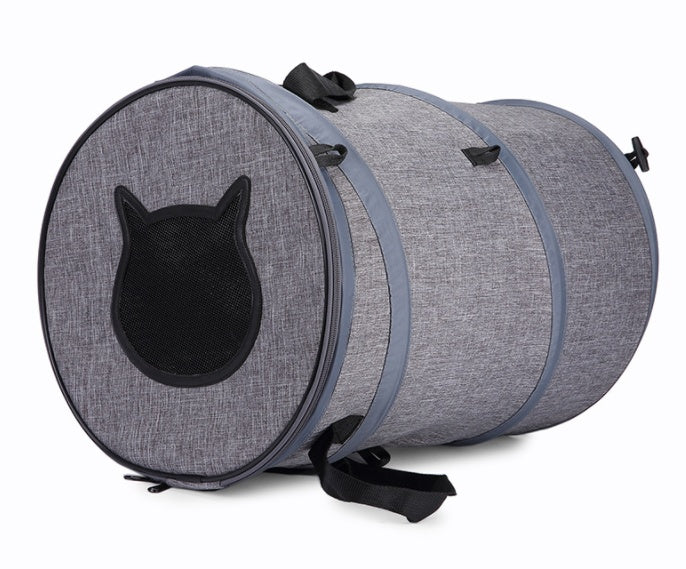 Foldable Pet Travel Carrier – Grey – product image 2