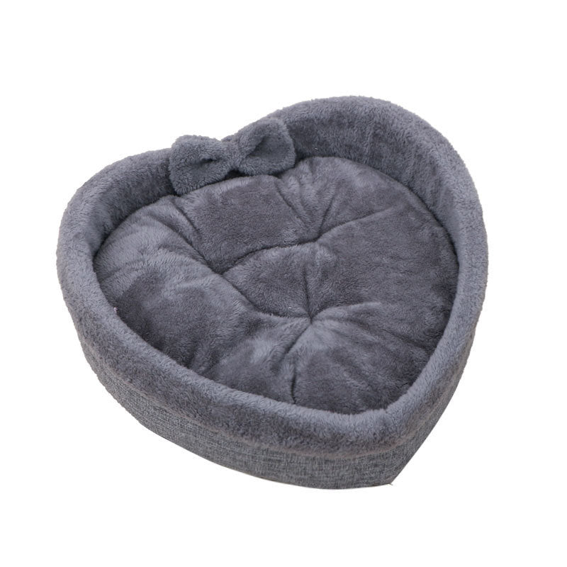 Heart-Shaped Plush Pet Bed - product view 9