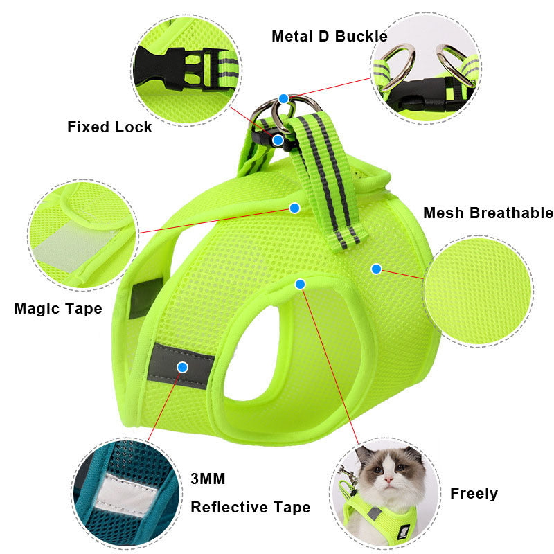 Breathable Mesh Cat Harness & Leash Set – product image 5