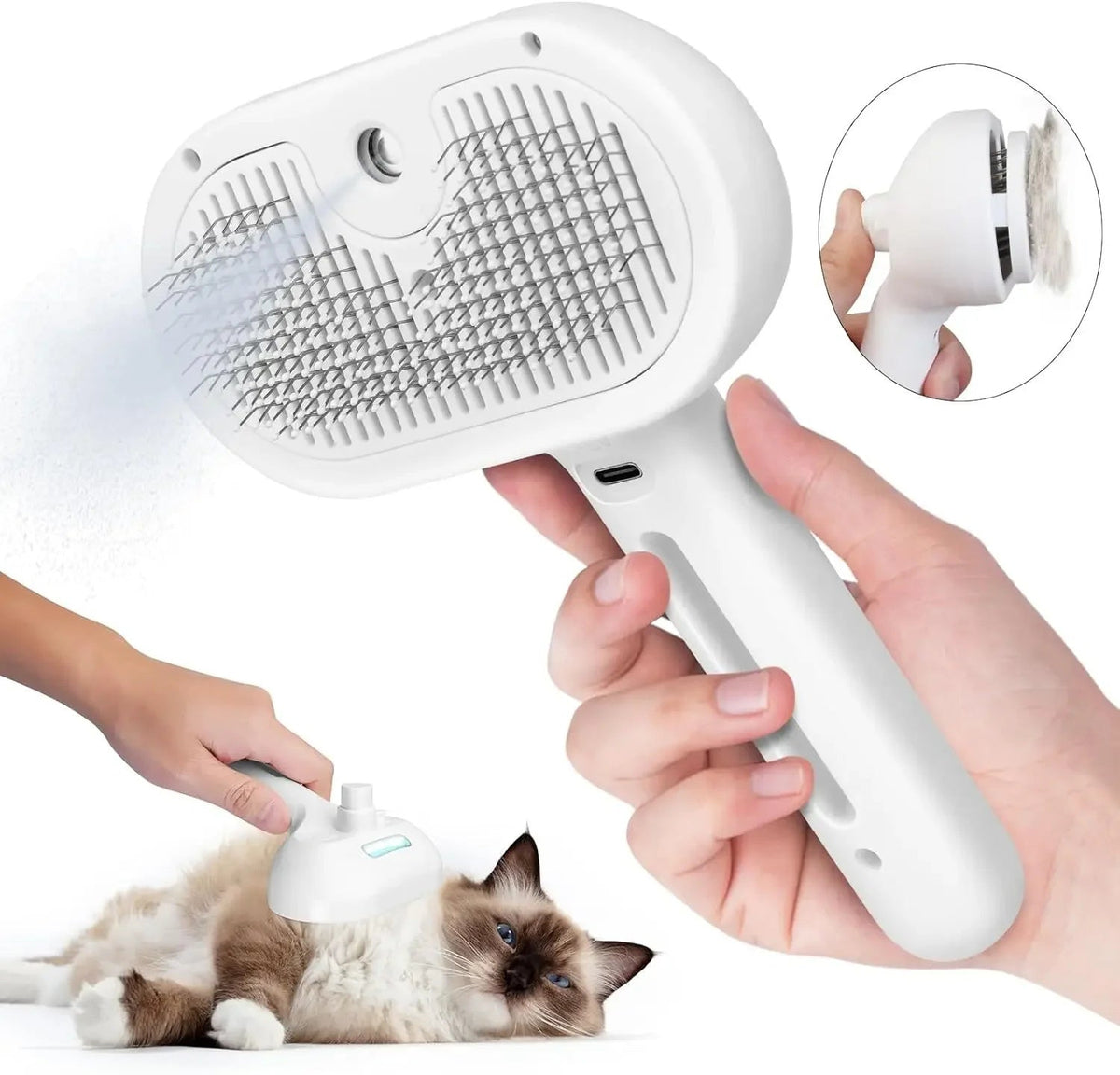 Pet grooming mist comb for everyday coat care