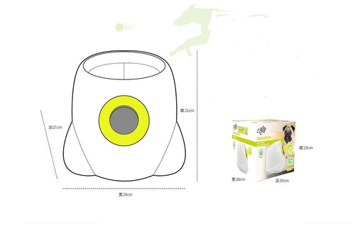 Automatic dog ball launcher starter bundle product view