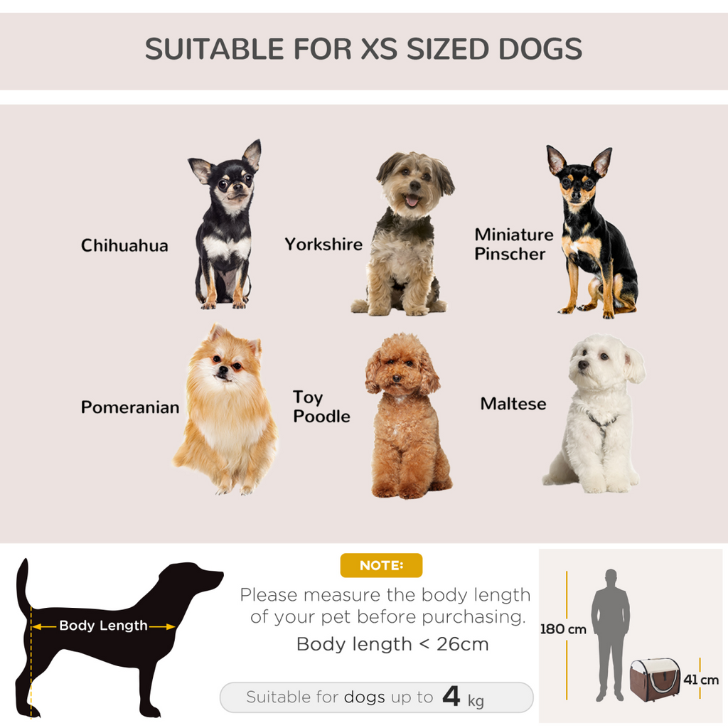 Foldable Soft Pet Travel Crate – Brown – product image 8