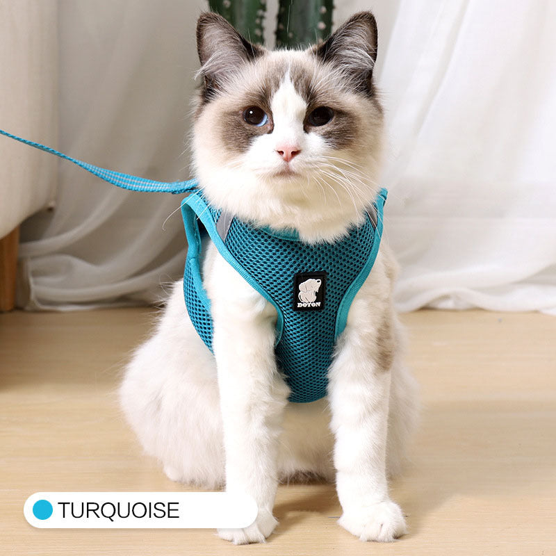 Breathable Mesh Cat Harness & Leash Set – product image 2