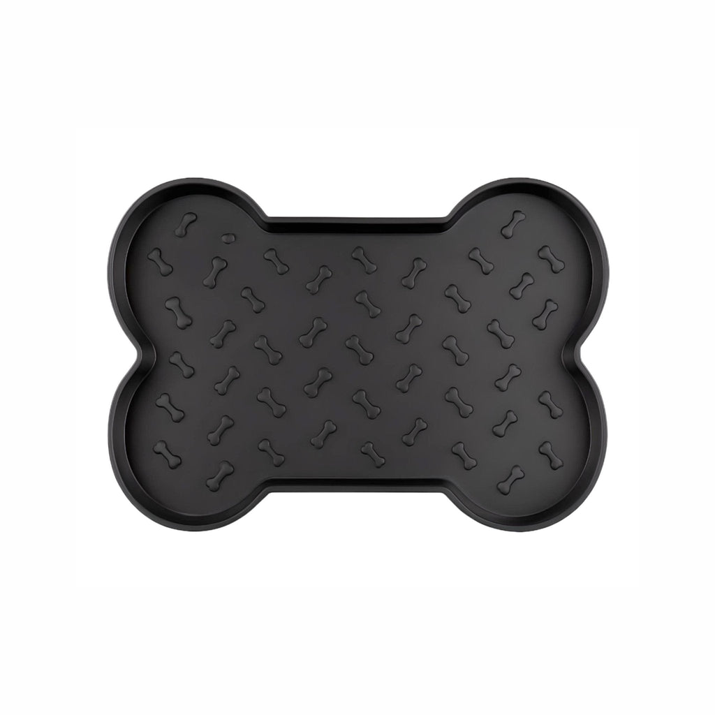 Spill-Proof Dog Feeding Mat – Black