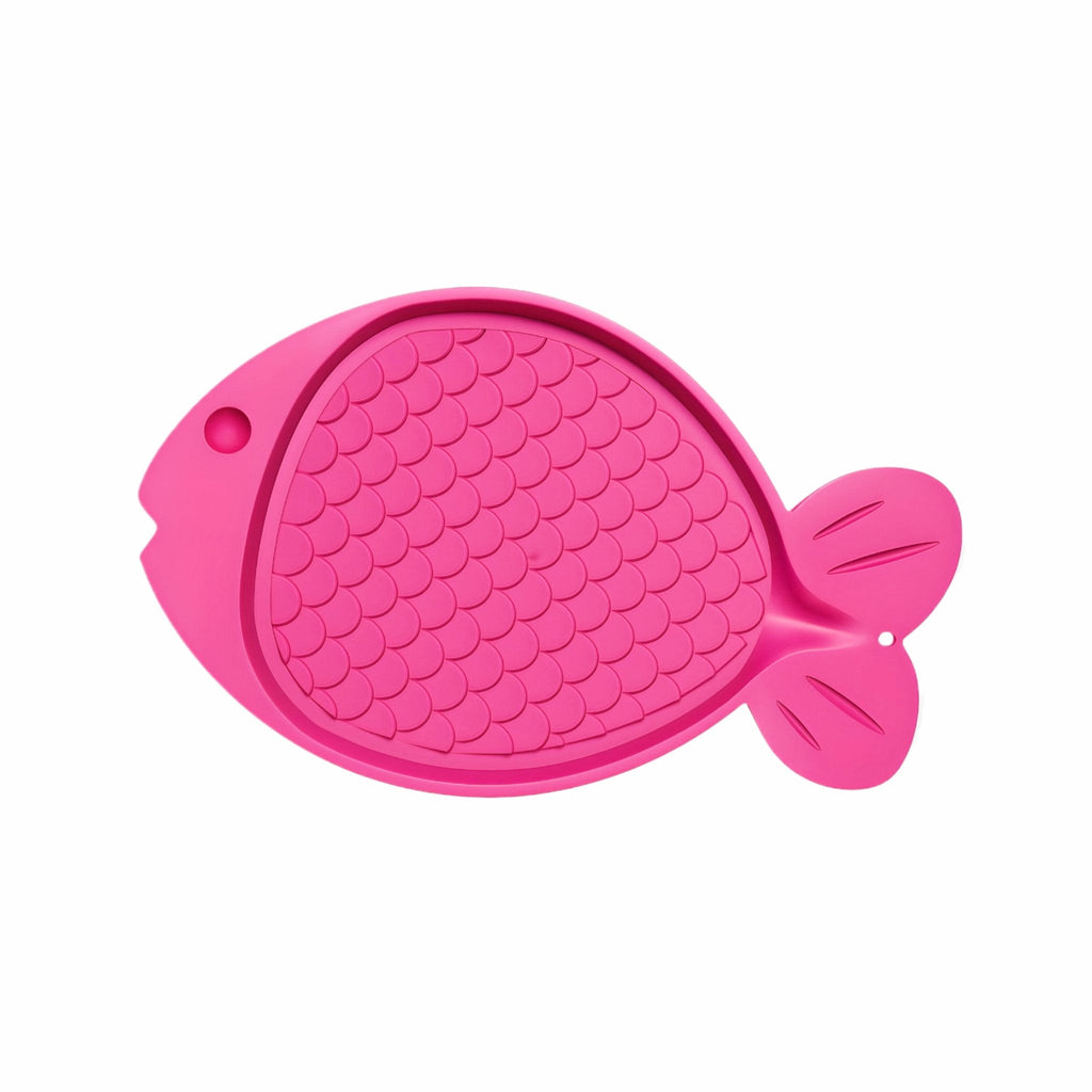 Spill-Proof Cat Feeding Mat – Pink