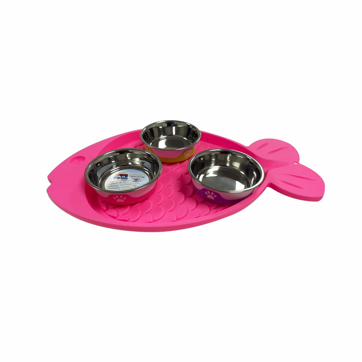 Spill-Proof Cat Feeding Mat – Pink