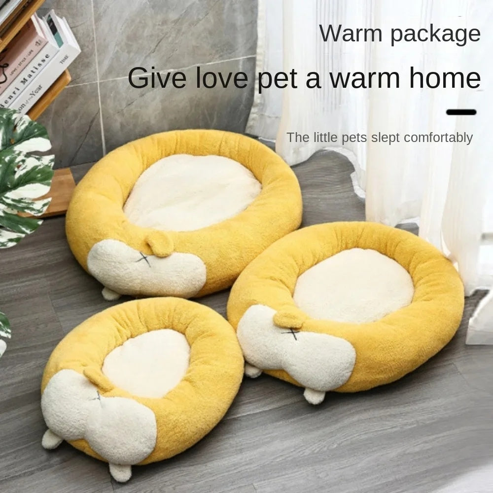 Corgi-Shaped Plush Pet Bed – product image 6