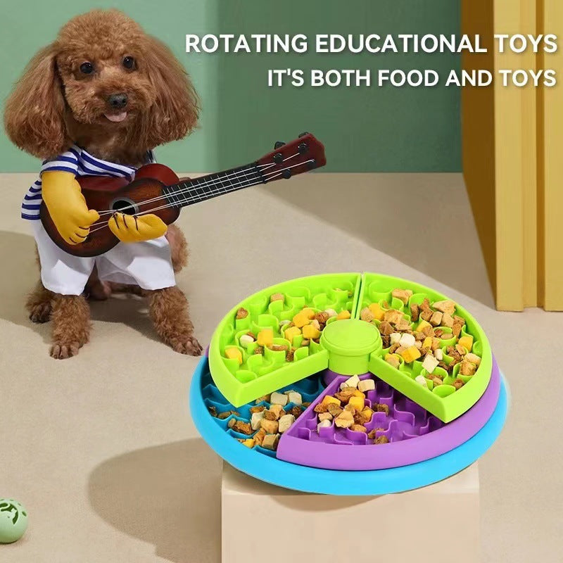 3-Layer Rotating Pet Puzzle Feeder