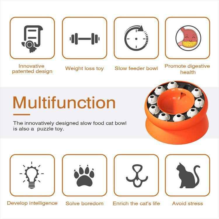 Rotating Cat Puzzle Feeder