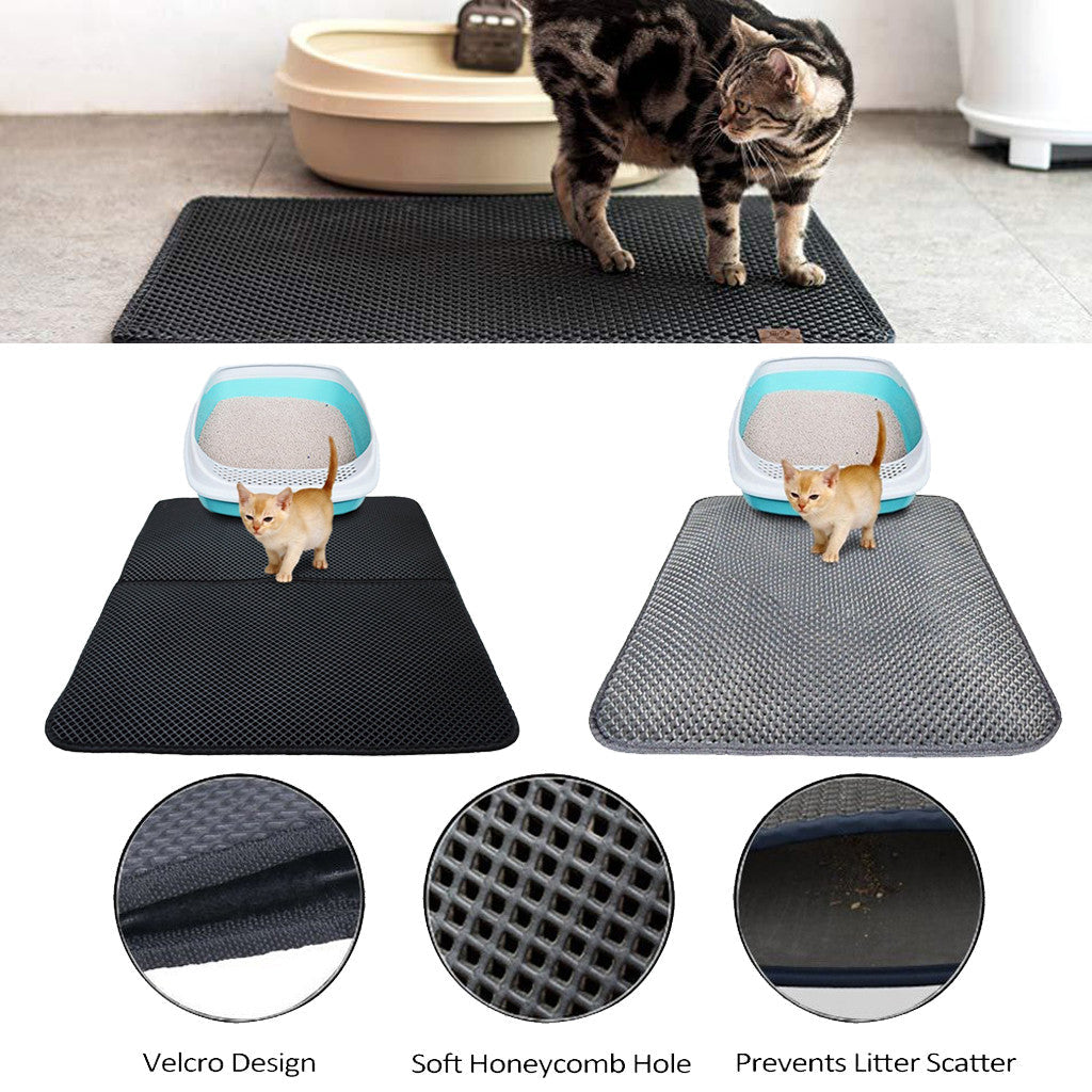 Double-Layer Waterproof Cat Litter Mat
