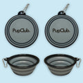 Grey Collapsible Dog Travel Bowl