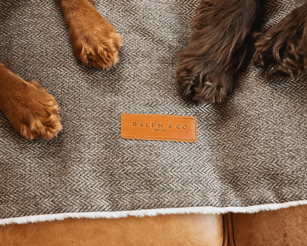 The Lincoln Tweed & Faux Fur Reversible Dog Blanket - product view 9