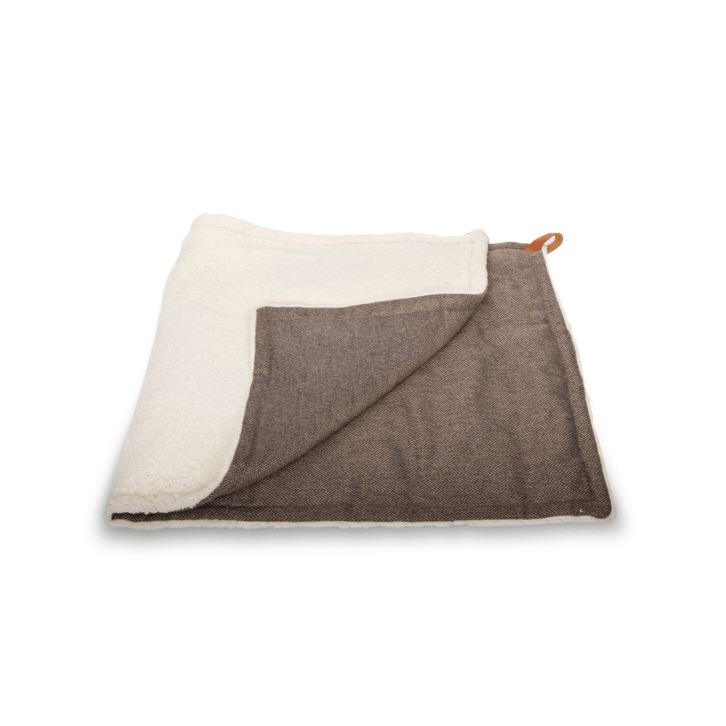 The Lincoln Tweed & Faux Fur Reversible Dog Blanket - product view 5