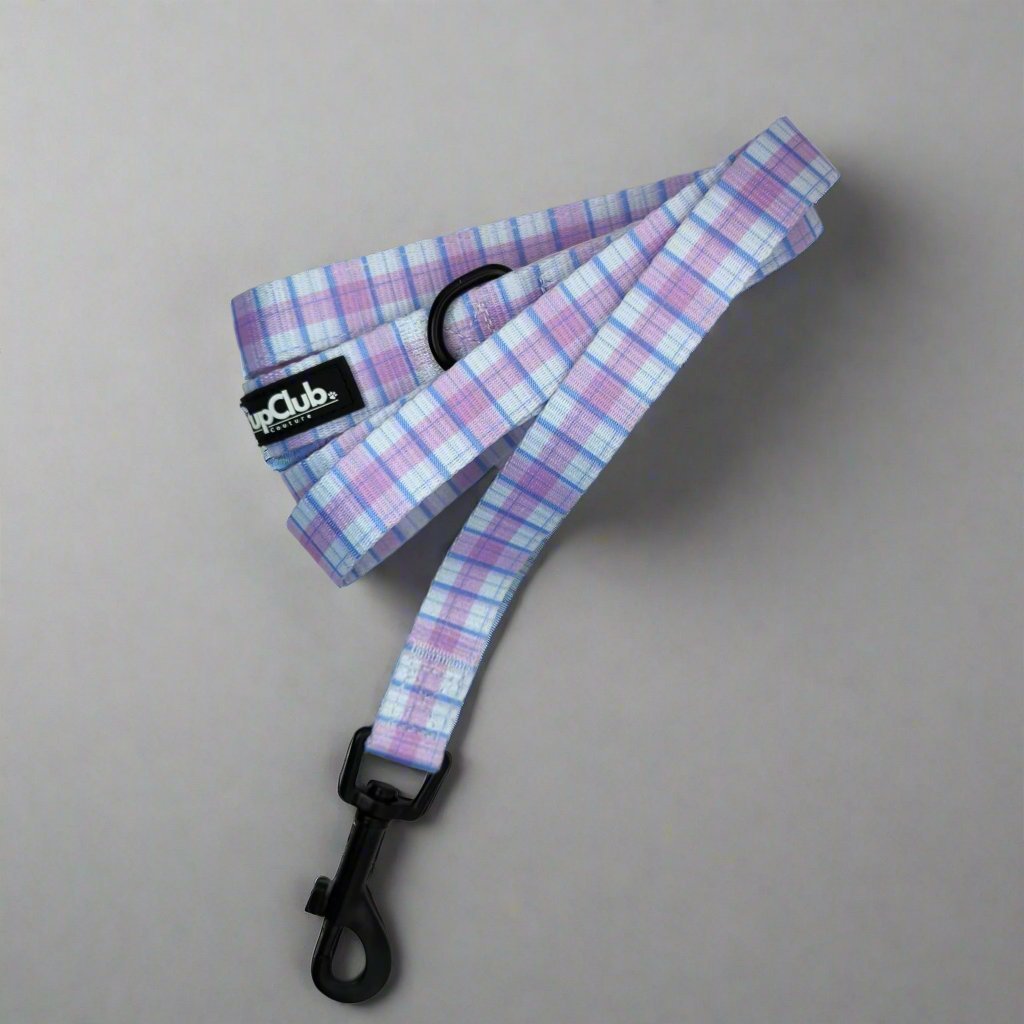 Pink Tartan Dog Lead