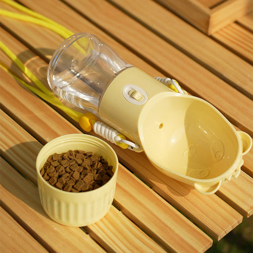 2-in-1 Portable Pet Water Bottle & Food Container - product view 2