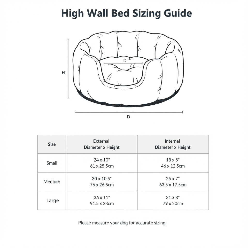 The Cotswold Bouclé High-Wall Dog Bed – product image 4