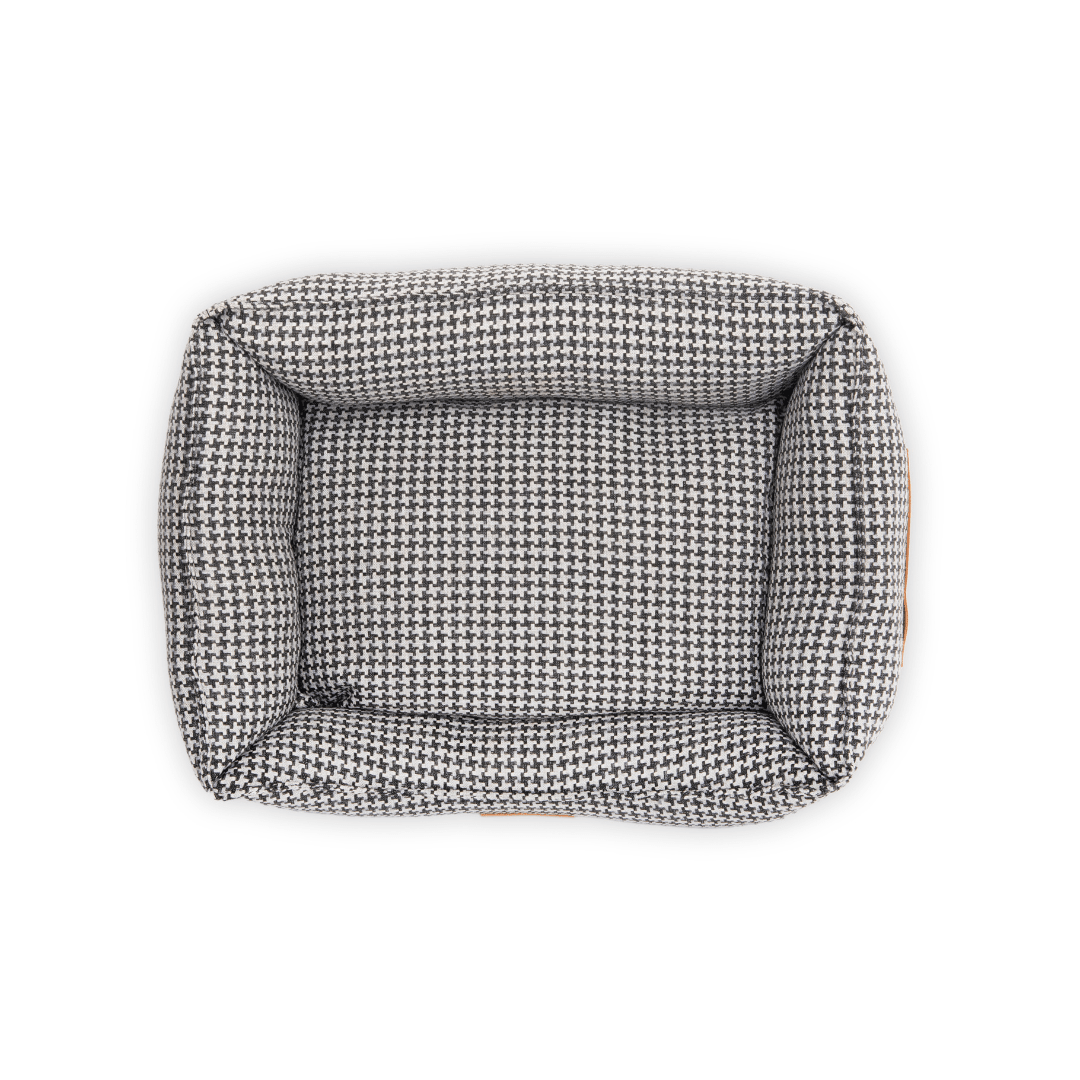 The Kensington Houndstooth Bolster Dog Bed – product image 12
