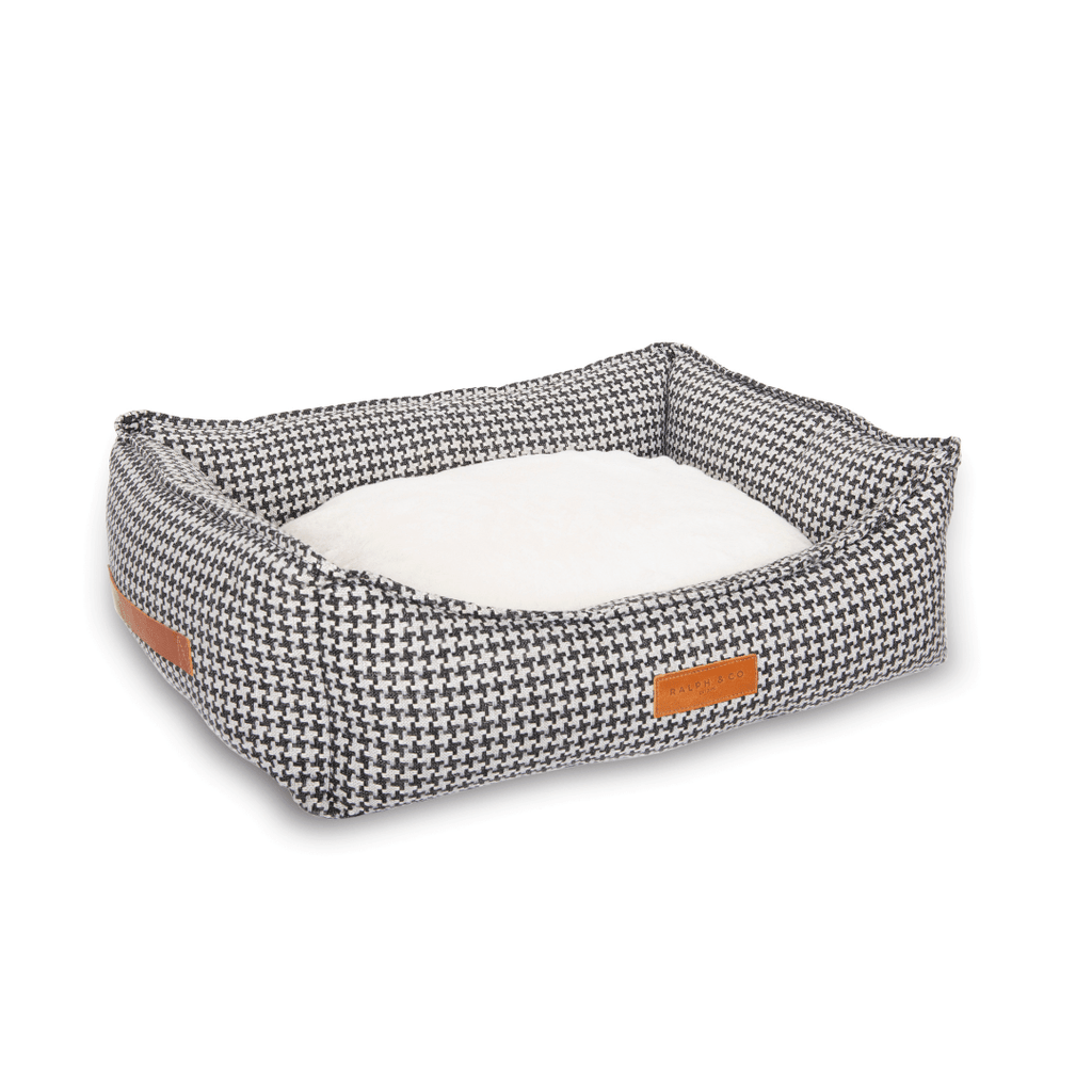 The Kensington Houndstooth Bolster Dog Bed – product image 11