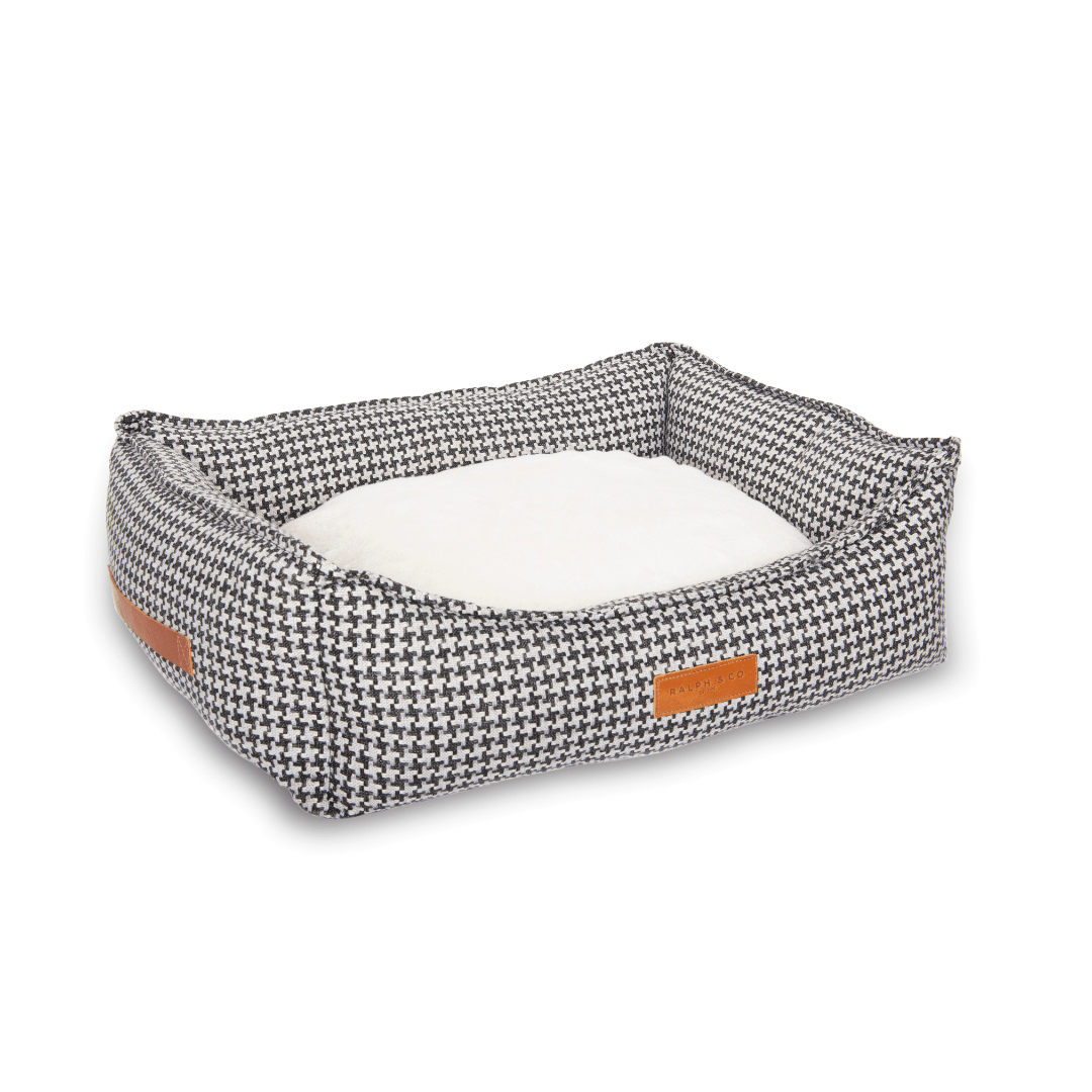 The Kensington Houndstooth Bolster Dog Bed – product image 11
