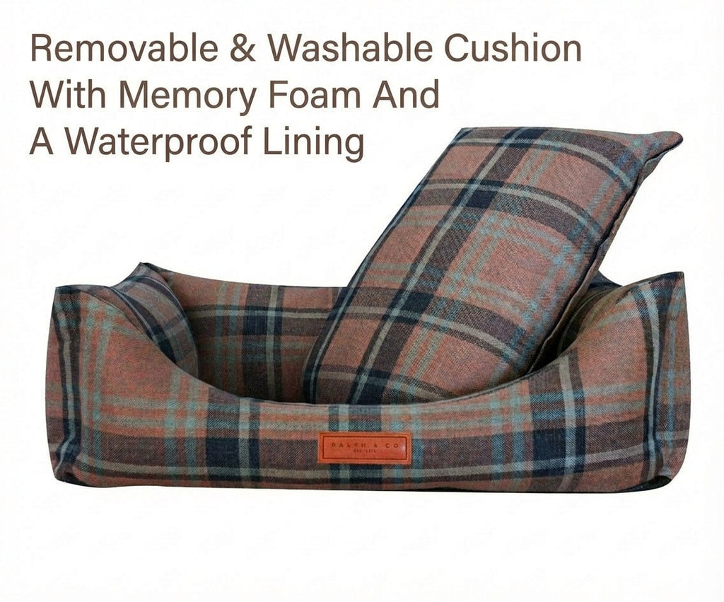 The Marlow Tartan Orthopaedic Bolster Dog Bed – product image 7